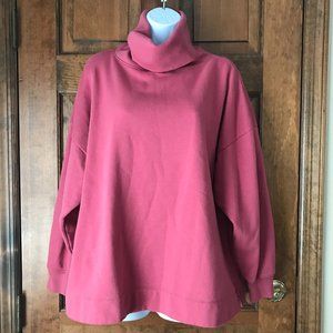 FINAL PRICE - GAP Dark Pink Loose Turtleneck Sweatshirt Medium